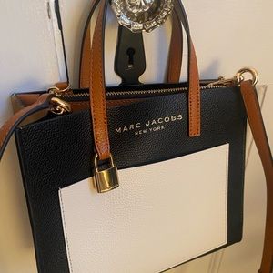 Marc Jacobs Color Block Leather Tote Bag